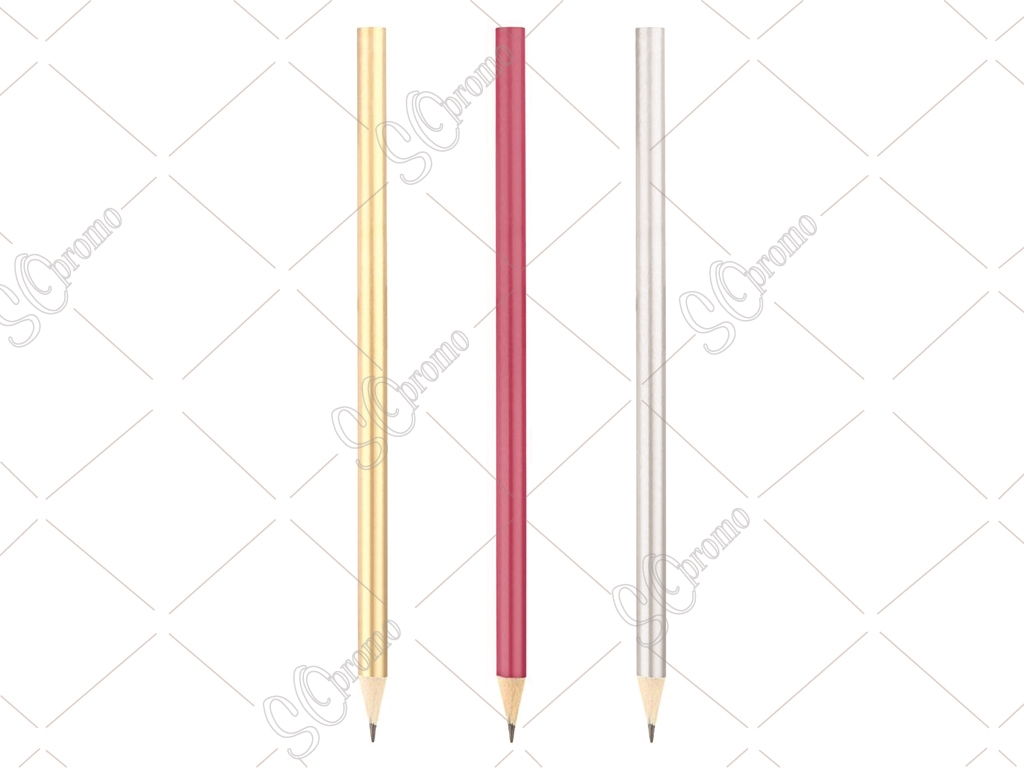 Yuvarlak Metalik Boyalı Kurşun Kalem